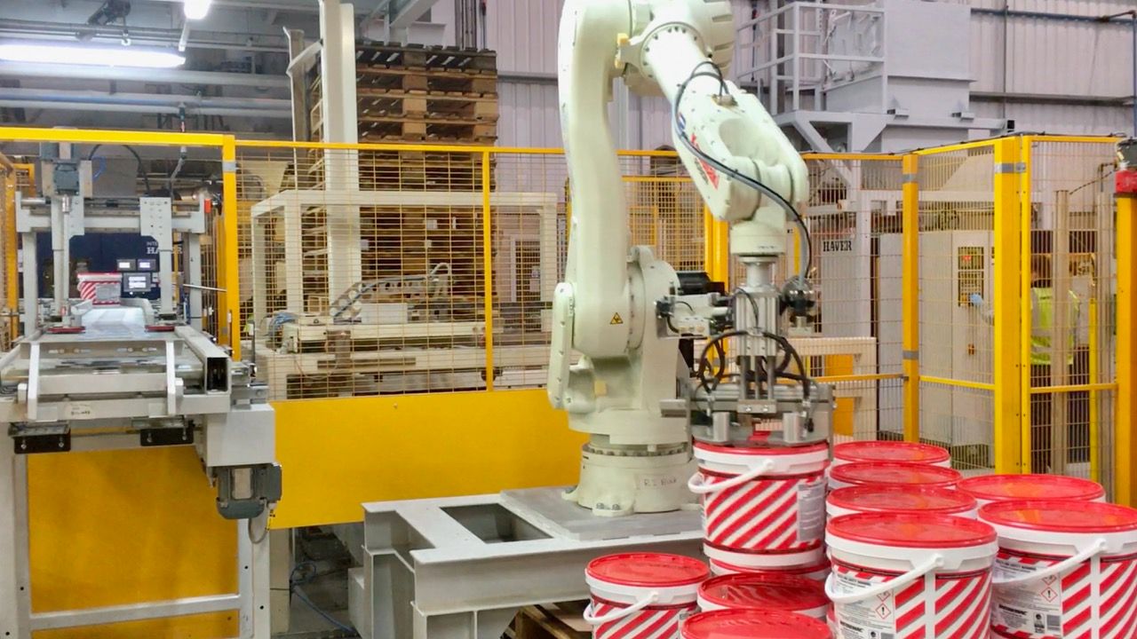 Palletising solutions to improve productivity - MotionTech